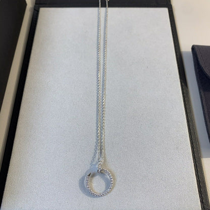 [Rosla]JUSTE NECKLACE SILVER DIAMONDS