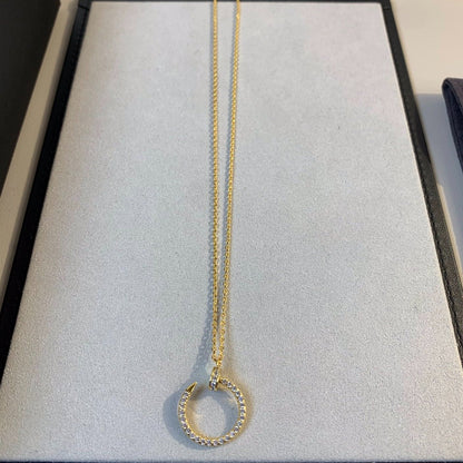 [Rosla]JUSTE NECKLACE GOLD DIAMONDS