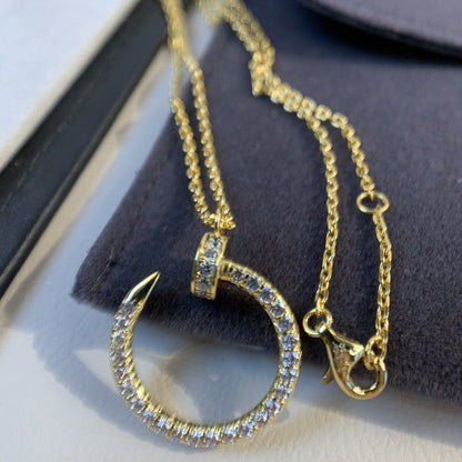 [Rosla]JUSTE NECKLACE GOLD DIAMONDS