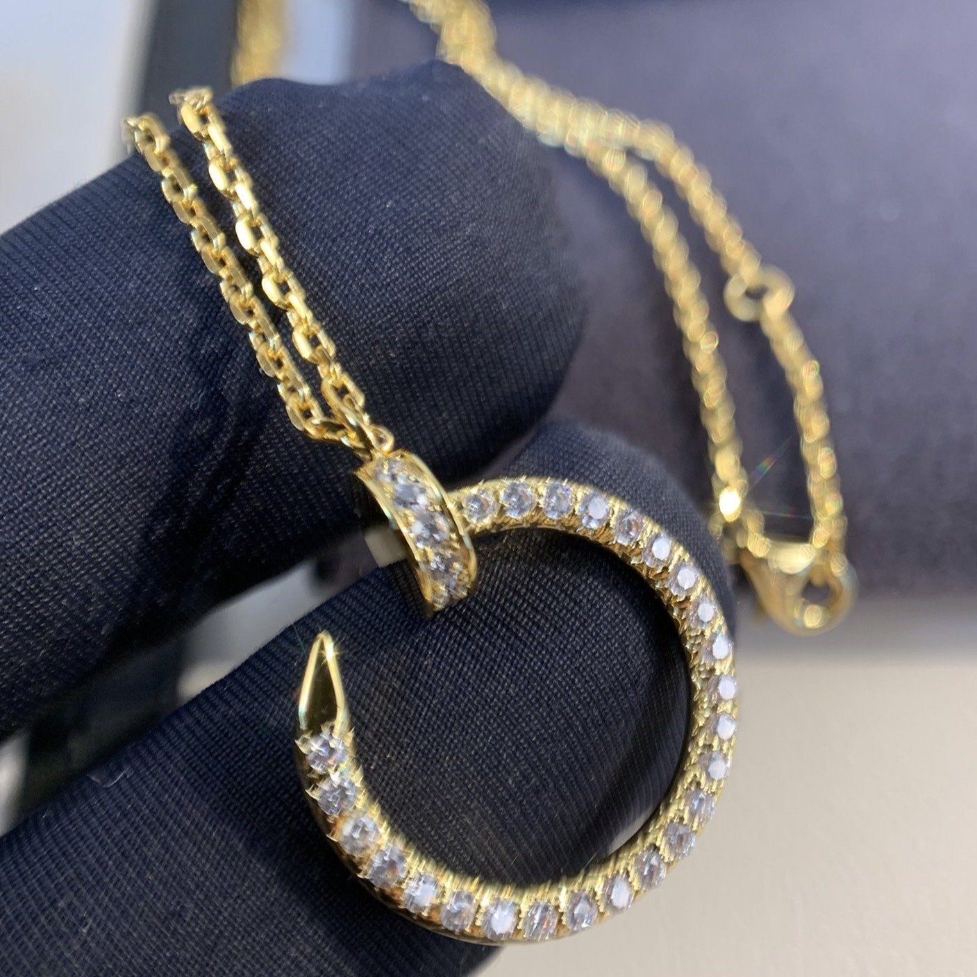 [Rosla]JUSTE NECKLACE GOLD DIAMONDS