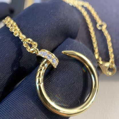 [Rosla]JUSTE NECKLACE GOLD DIAMONDS