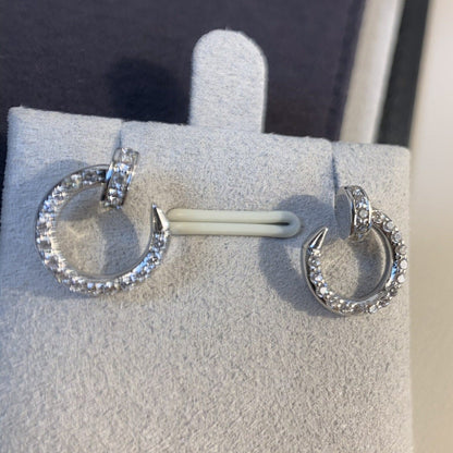 [Rosla]JUSTE EARRINGS SILVER DIAMONDS