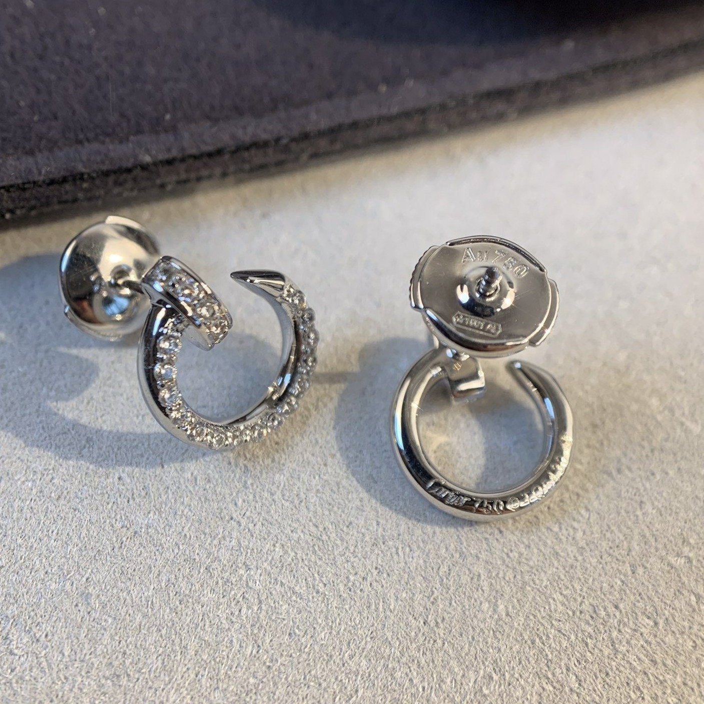 [Rosla]JUSTE EARRINGS SILVER DIAMONDS