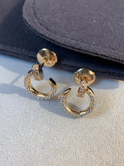 [Rosla]JUSTE EARRINGS GOLD DIAMONDS