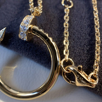 [Rosla]JUSTE NECKLACE PINK GOLD