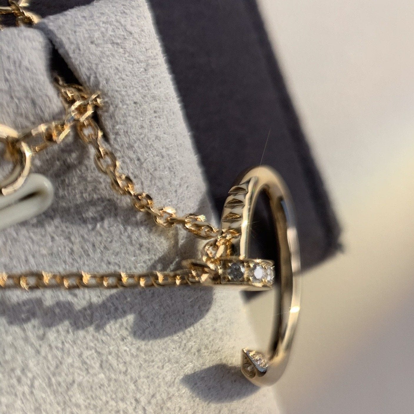 [Rosla]JUSTE NECKLACE PINK GOLD