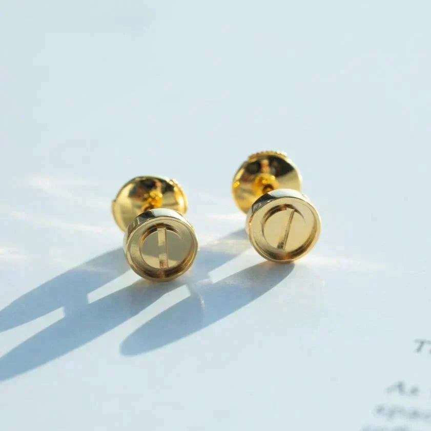 [Rosla]LOVE EARRINGS GOLD 10MM