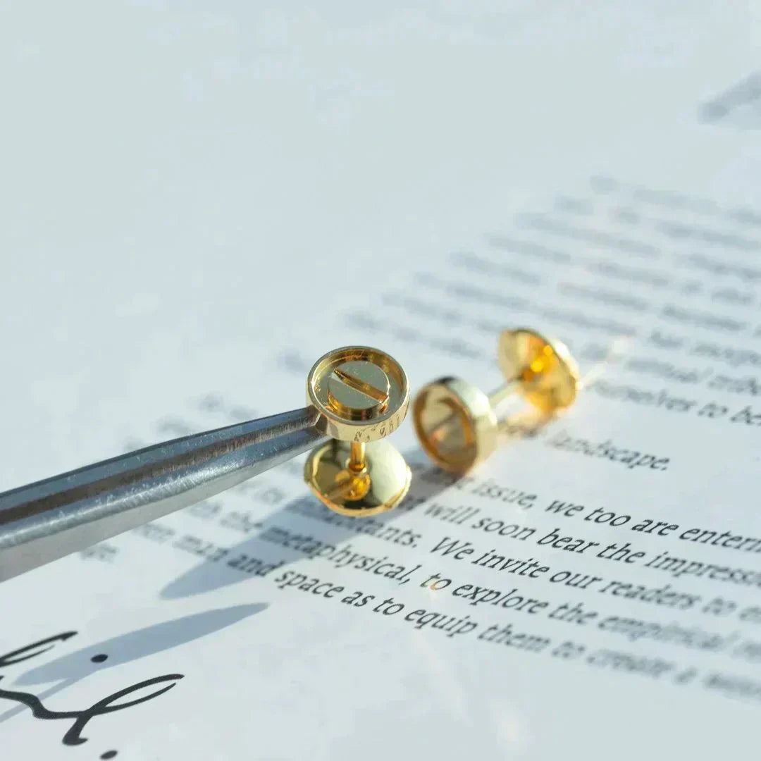 [Rosla]LOVE EARRINGS GOLD 10MM