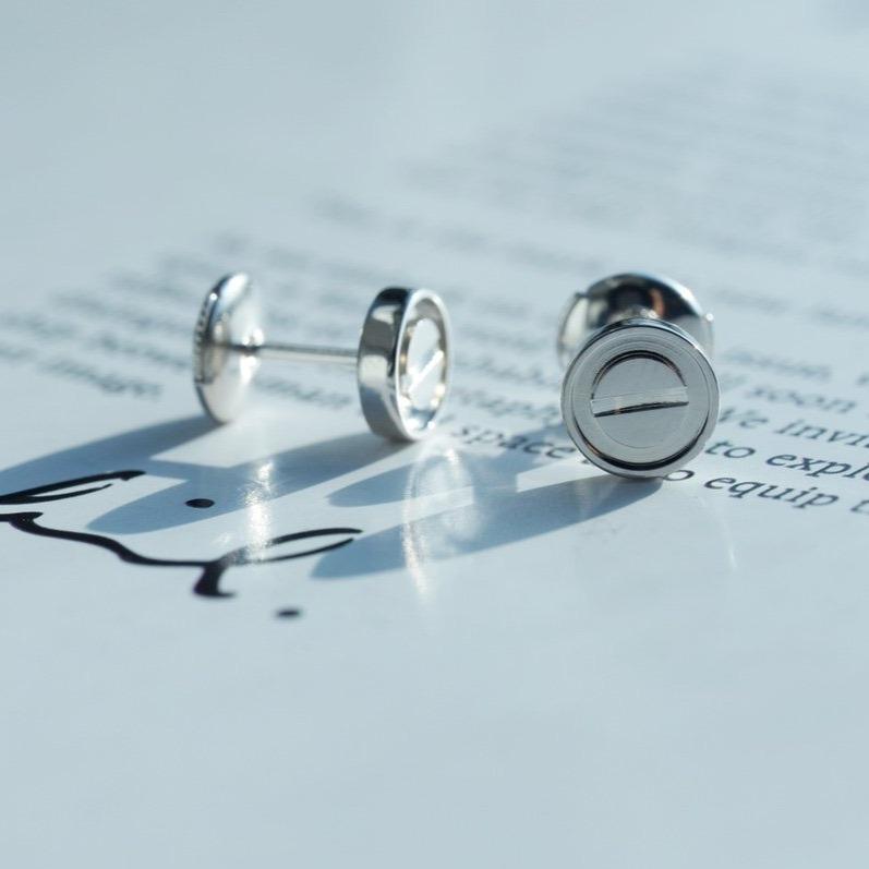 [Rosla]LOVE EARRINGS SILVER 10MM