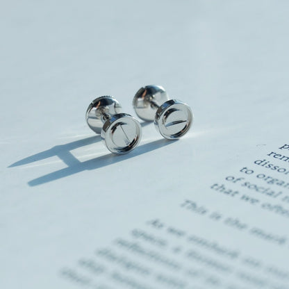 [Rosla]LOVE EARRINGS SILVER 10MM