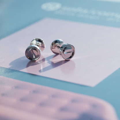 [Rosla]LOVE EARRINGS SILVER 10MM