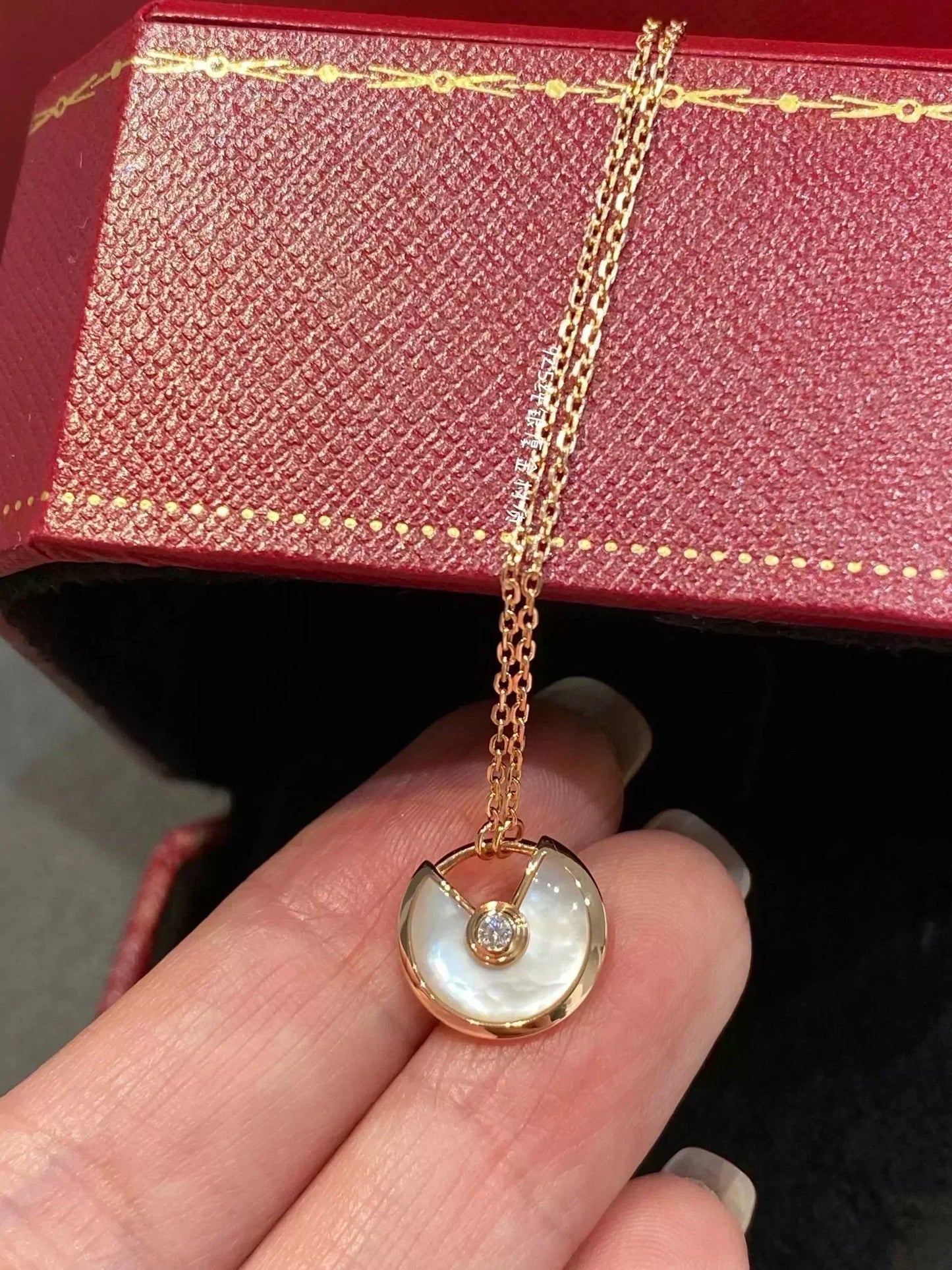 [Rosla]AMULETTE ROSE GOLD MOP NECKLACE