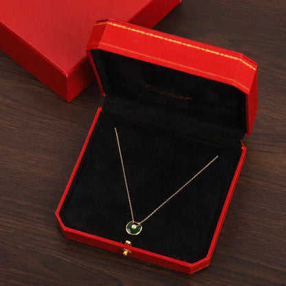[Rosla]AMULETTE GOLD MALACHITE NECKLACE