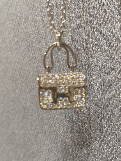 [Rosla]CONSTANCE PEDANT DIAMOND NECKLACE