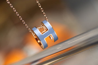 [Rosla]POP H PEDANT PINK GOLD