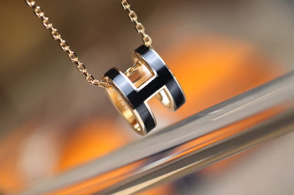 [Rosla]POP H PEDANT PINK GOLD