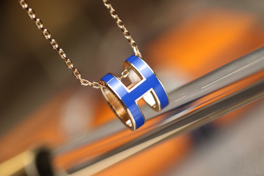 [Rosla]POP H PEDANT PINK GOLD