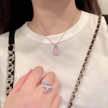 [Rosla]CONSTANCE PEDANT PURPLE DIAMOND NECKLACE