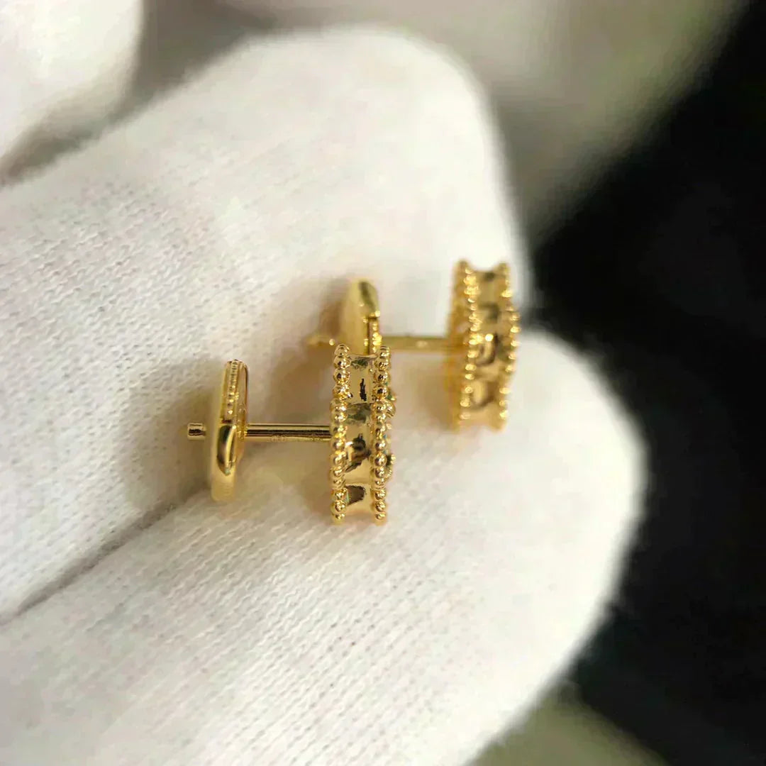 [Rosla]CLOVER MINI 9.5MM MALACHITE  EARRINGS