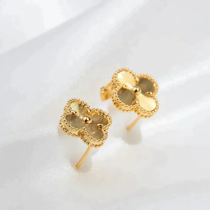 [Rosla]CLOVER MEDIUM 1 MOTIFS LASER EARRINGS