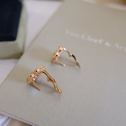 [Rosla]LUCKY PINK GOLD WHITE MOP EARRINGS