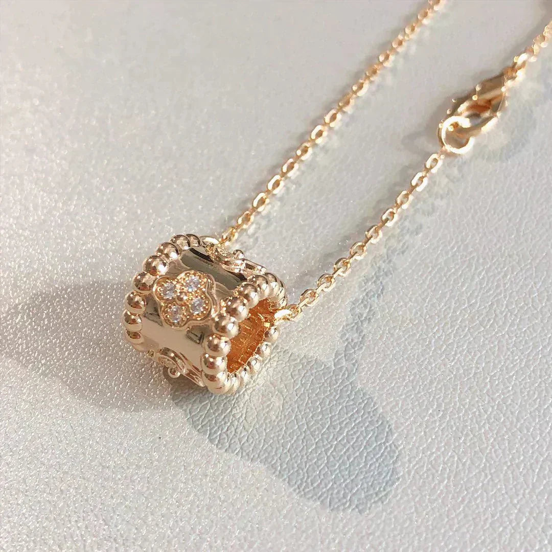 [Rosla]PERLEE PEDANT NECKLACE GOLD / ROSE GOLD