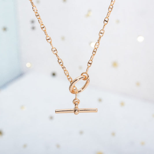 [Rosla]ECHAPPEE NECKLACE PINK GOLD