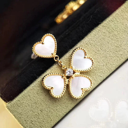 [Rosla]CLOVER SWEET WHITE MOP EARRINGS