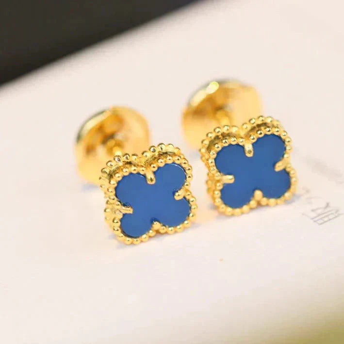 [Rosla]CLOVER MINI 9.5MM TURQUOISE EARRINGS