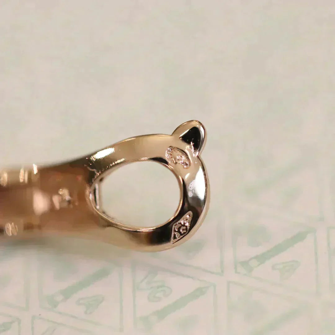 [Rosla]CLOVER MEDIUM 1 MOTIFS FUll DIAMOND EARRINGS