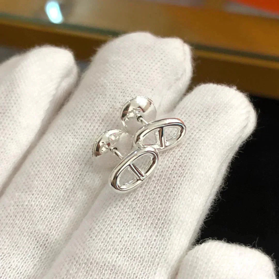 [Rosla]CHAINE SMALL EARRINGS GOLD AND SILVER