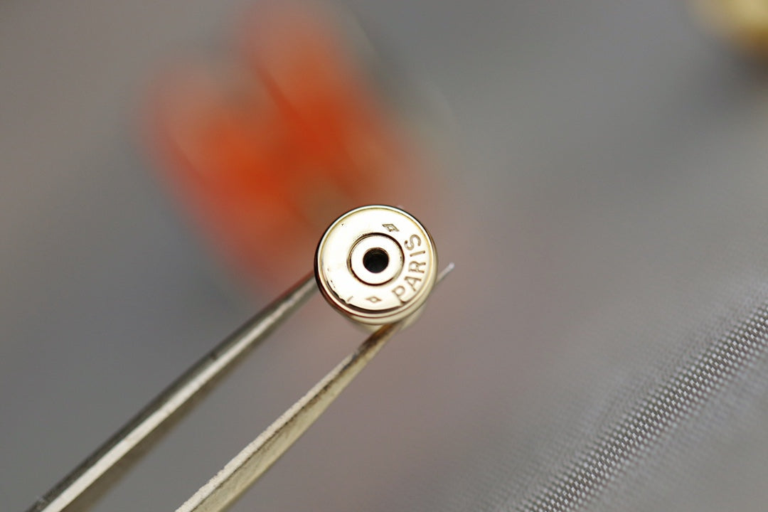 [Rosla]MINI POP H EARRINGS ORANGE