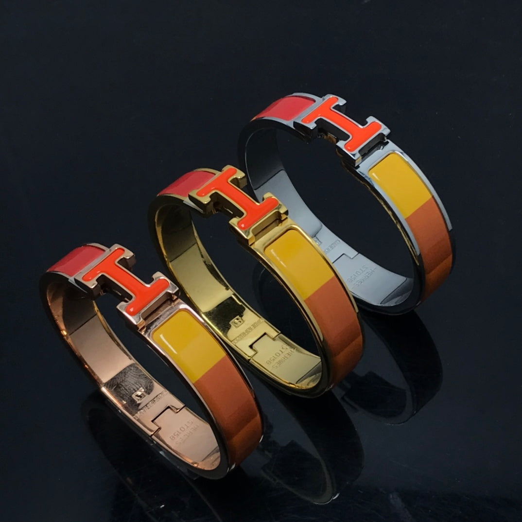 [Rosla]H BRACELET ORANGE RAINBOW CERAMIC