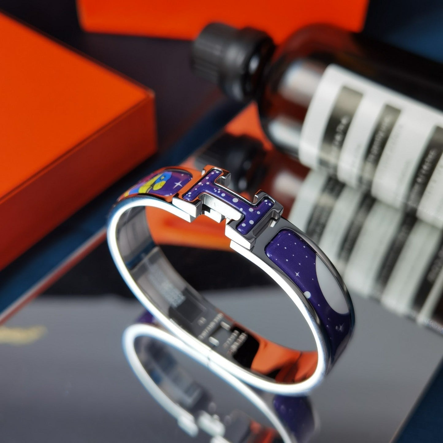 [Rosla]H STAR AND MOON BRACELET 12MM