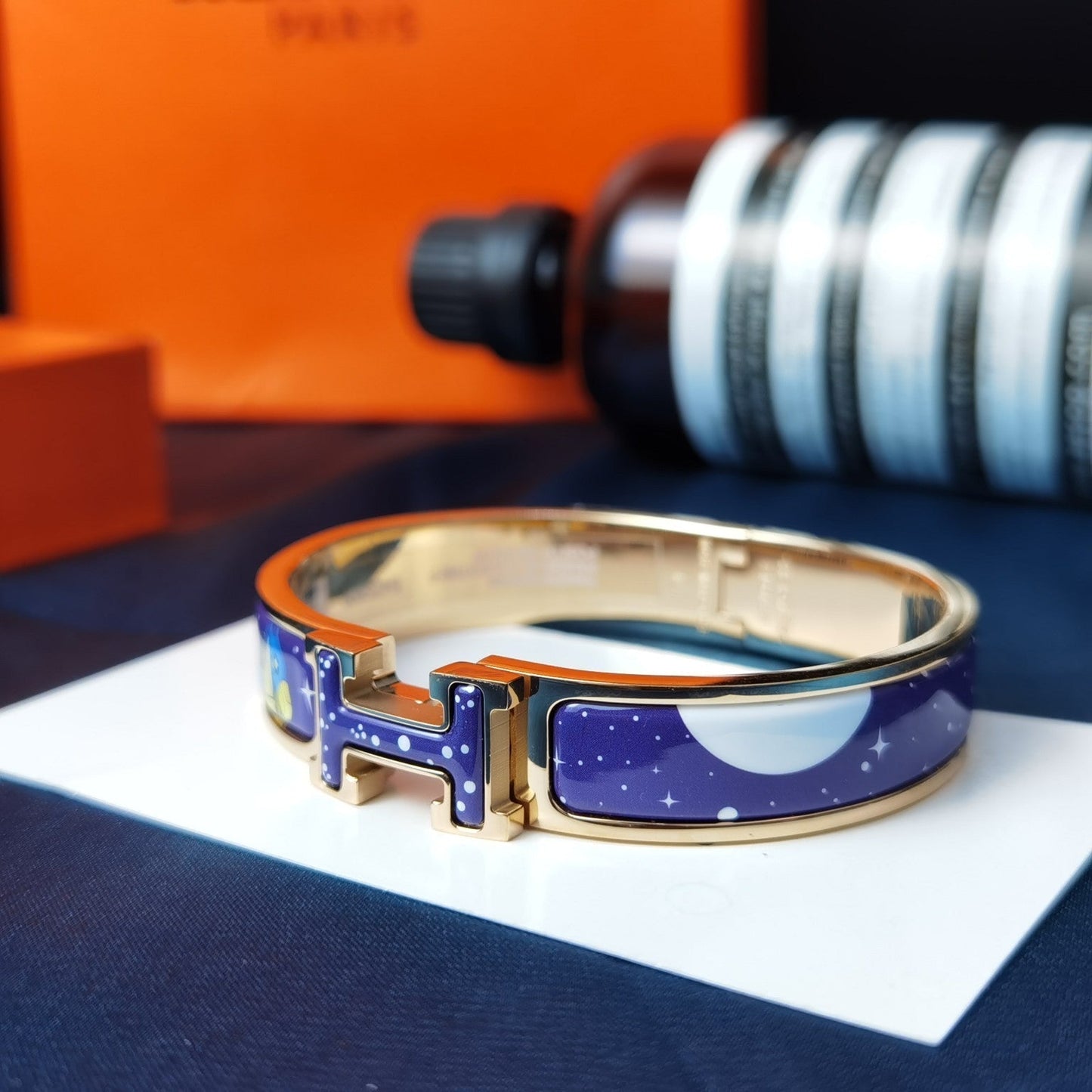 [Rosla]H STAR AND MOON BRACELET 12MM