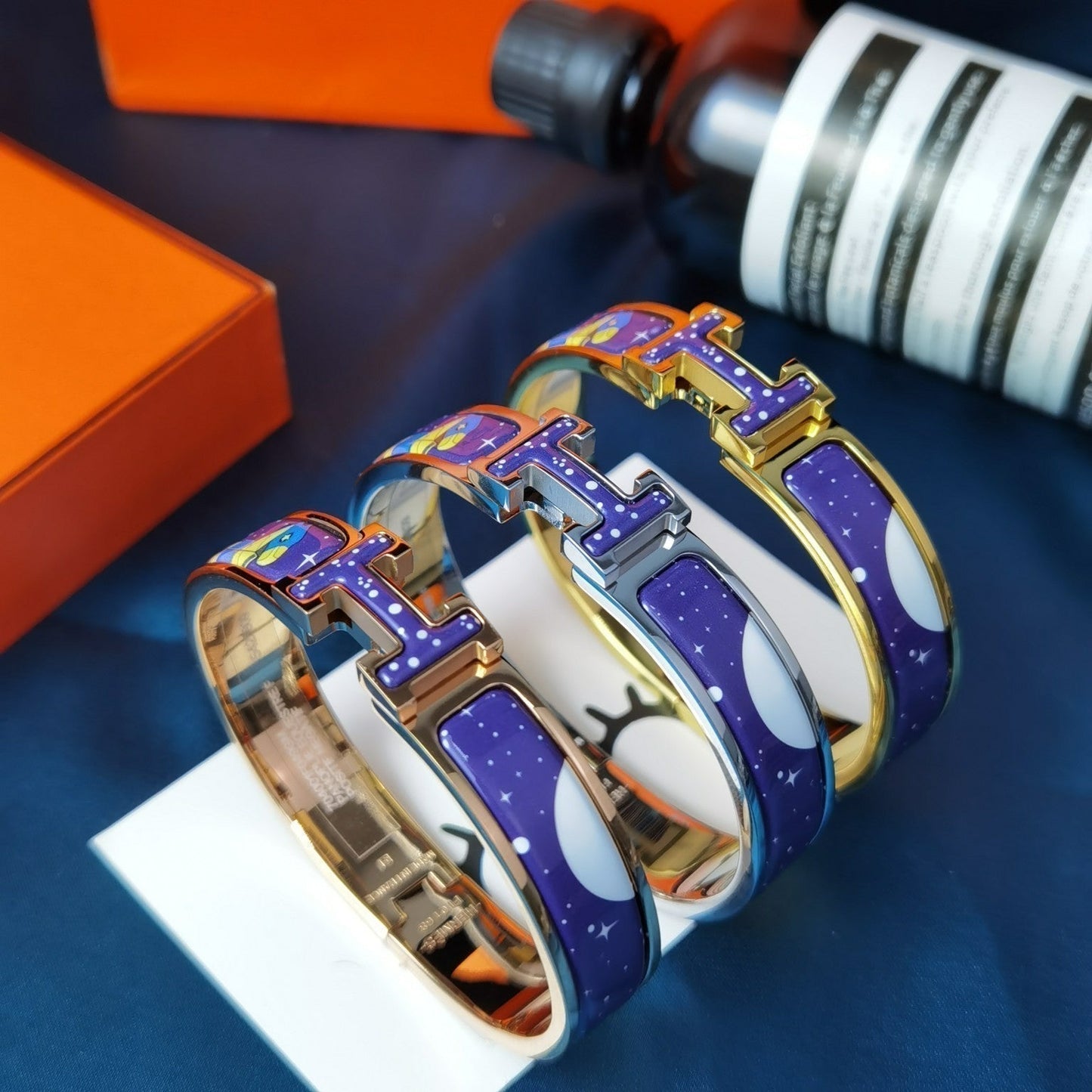 [Rosla]H STAR AND MOON BRACELET 12MM