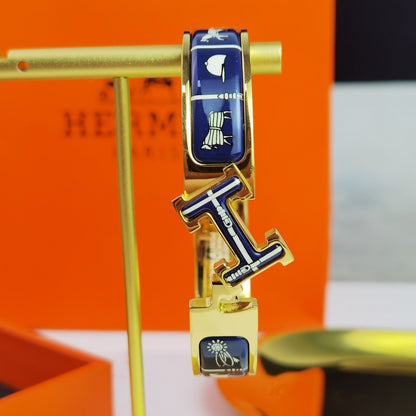 [Rosla]H COUVERTURES DARK BLUE BRACELET