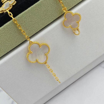 [Rosla]MAGIC CLOVER MOP GOLD BRACELET 5 MOTIFS