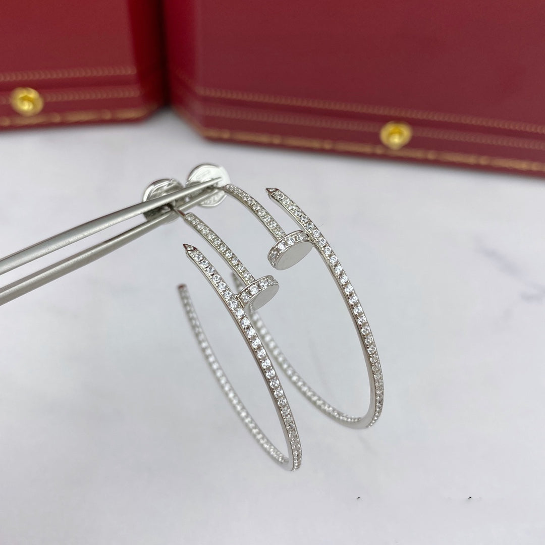 [Rosla]JUSTE EARRINGS FULL DIAMONDS 1.8MM