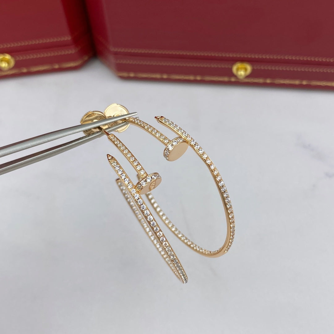 [Rosla]JUSTE EARRINGS FULL DIAMONDS 1.8MM