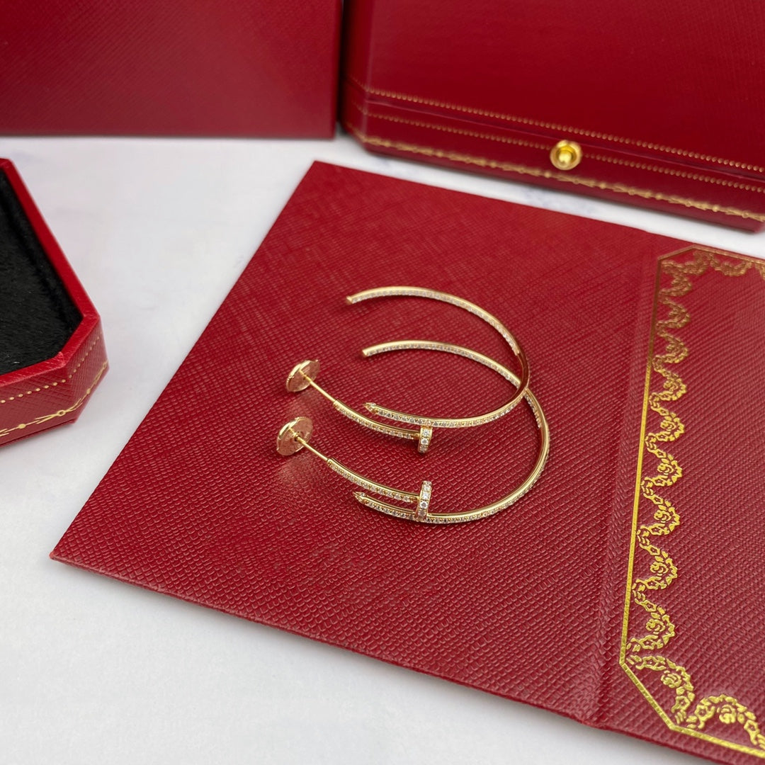 [Rosla]JUSTE EARRINGS FULL DIAMONDS 1.8MM