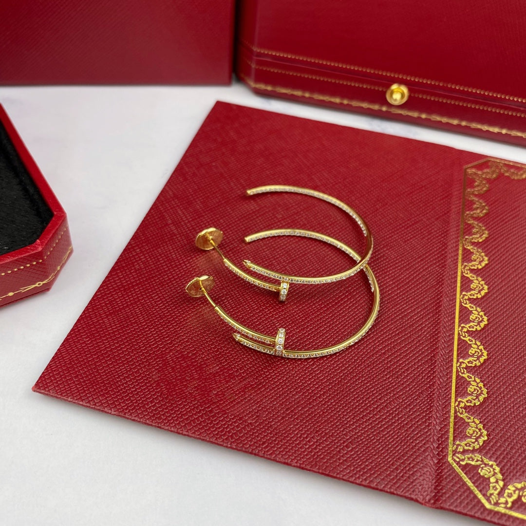 [Rosla]JUSTE EARRINGS FULL DIAMONDS 1.8MM