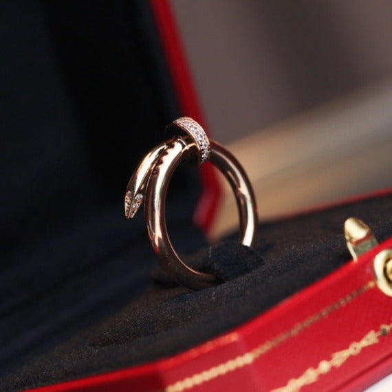 [Rosla]JUSTE RING 2.65MM PINK GOLD DIAMOND