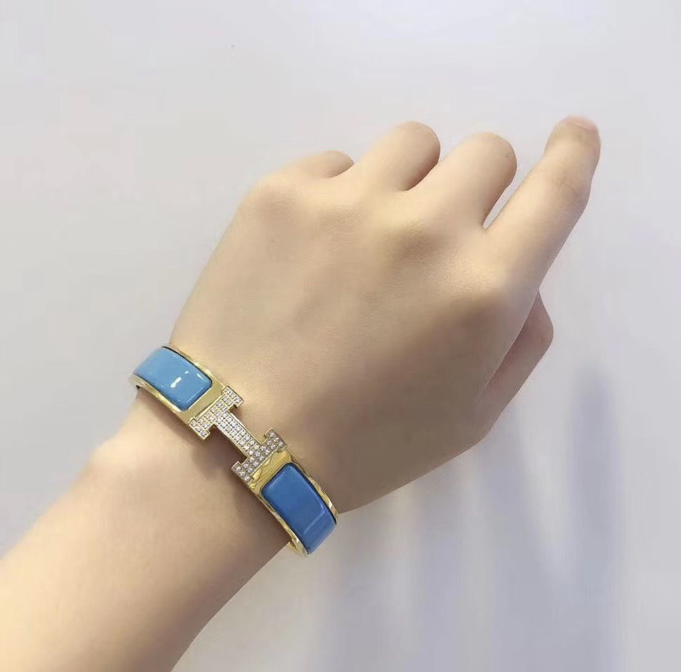 [Rosla]H CLOUD BLUE BRACELET GOLD DIAMOND