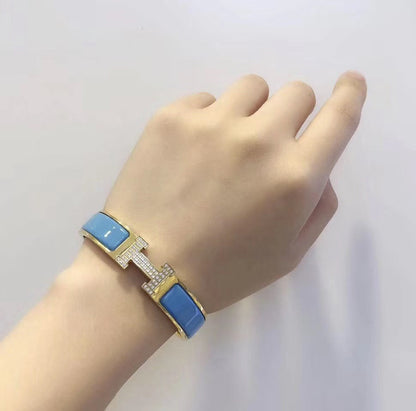 [Rosla]H CLOUD BLUE BRACELET GOLD DIAMOND