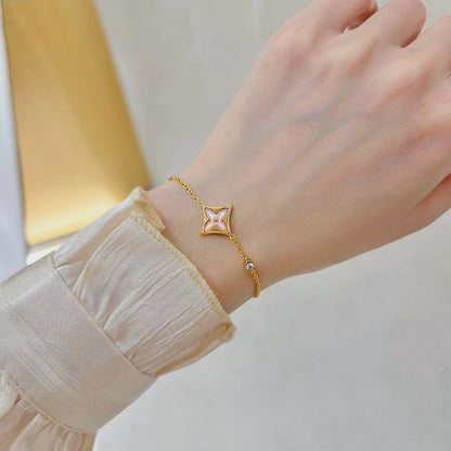 [Rosla]STAR 1 DIAMOND PINK GOLD BRACELET