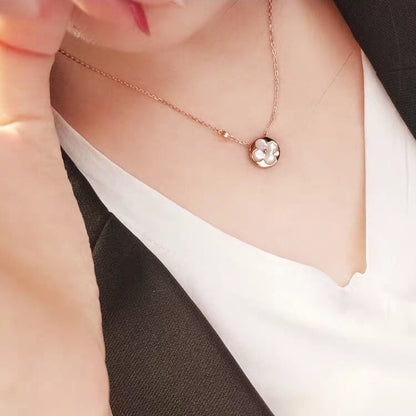 [Rosla]SUN MOP GOLD 1 DIAMOND NECKLACE