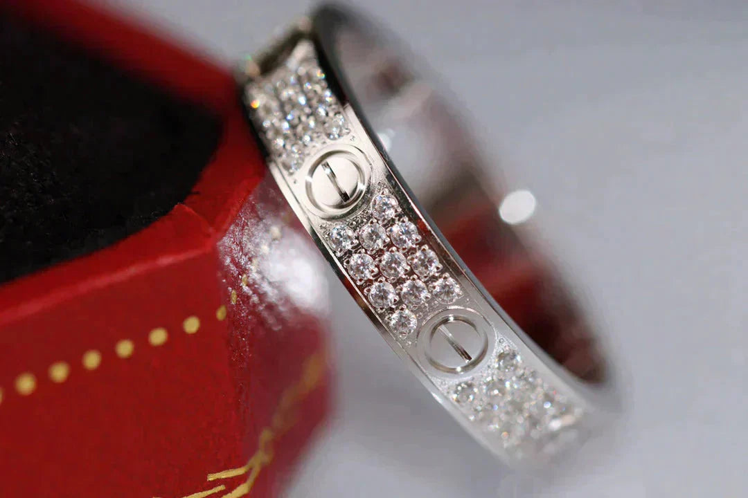 [Rosla]LOVE RING 3.6MM DIAMOND PAVED
