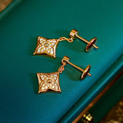 [Rosla]STAR DIAMONDS EARRINGS GOLD