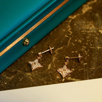 [Rosla]STAR DIAMONDS EARRINGS GOLD